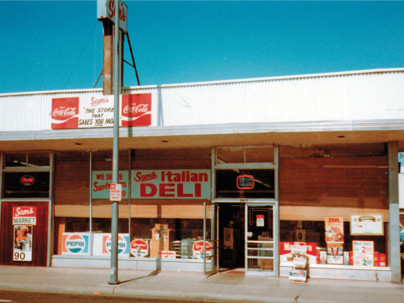 The original Sam's Italian Deli storefront