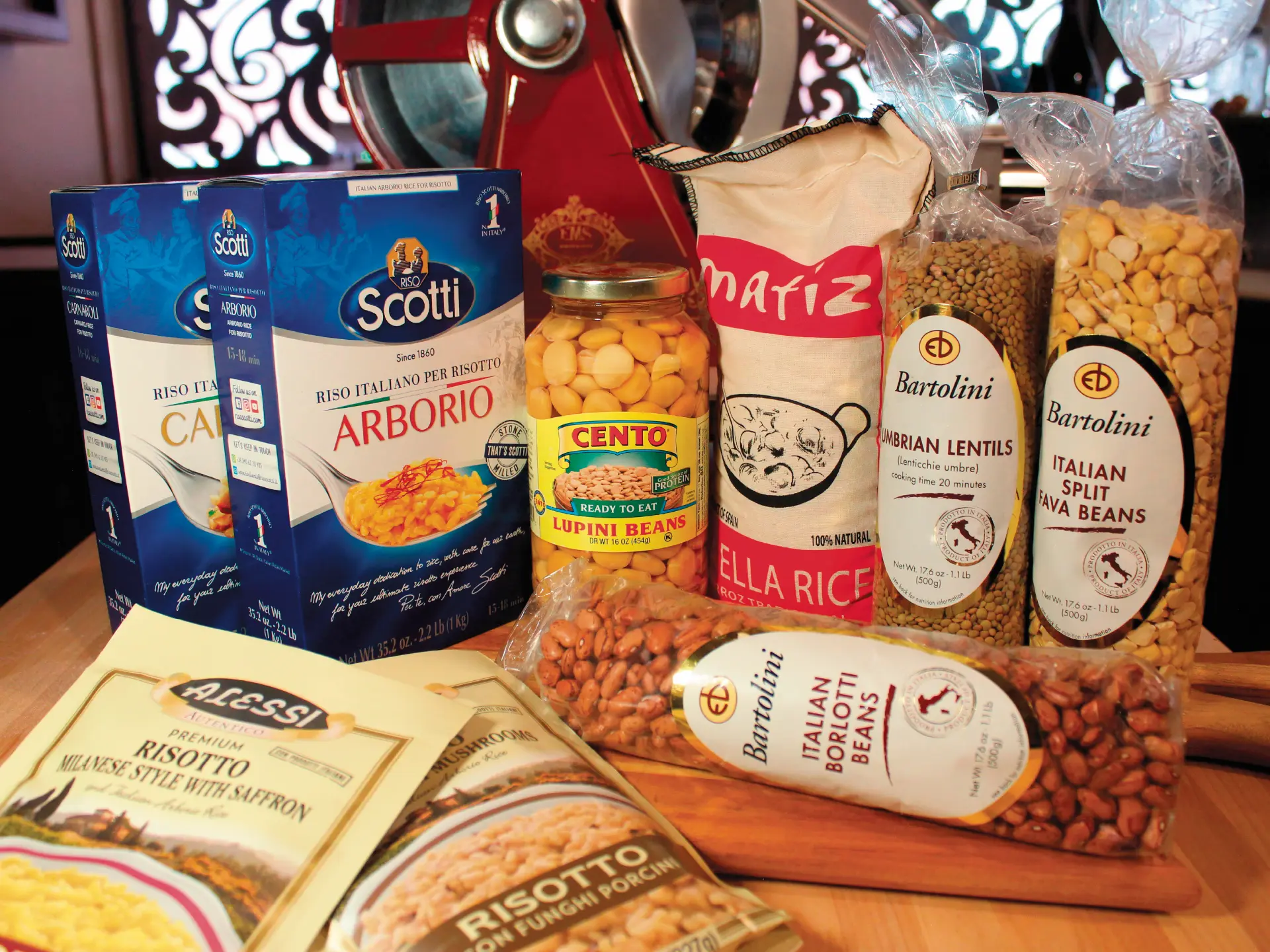 Italian rice, polenta, and legumes