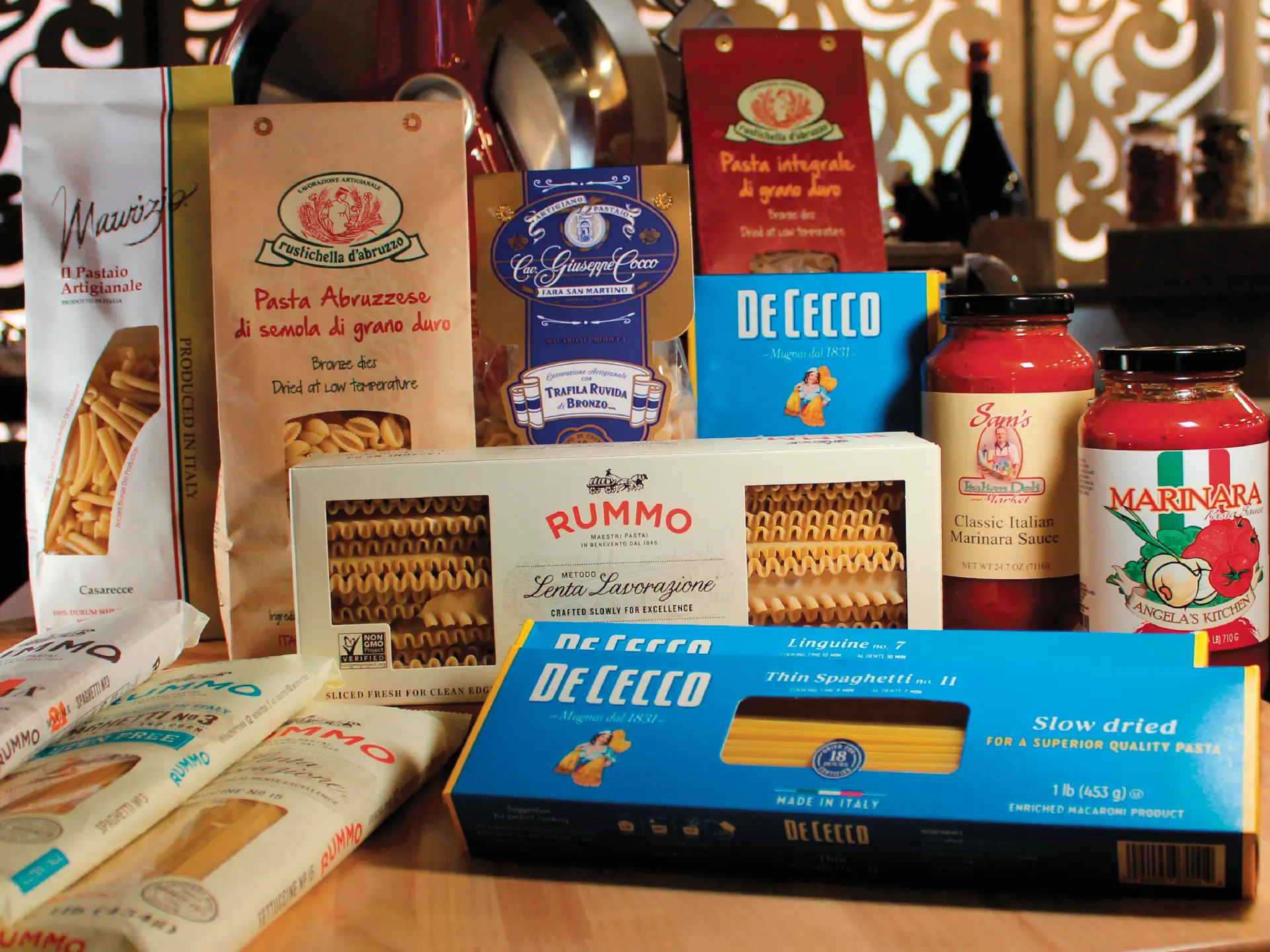 Imported Italian dry pasta