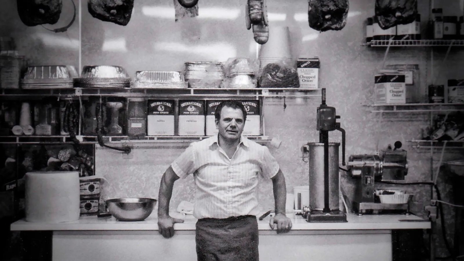Sam Marziliano behind the counter at Sam's Italian Deli & Market